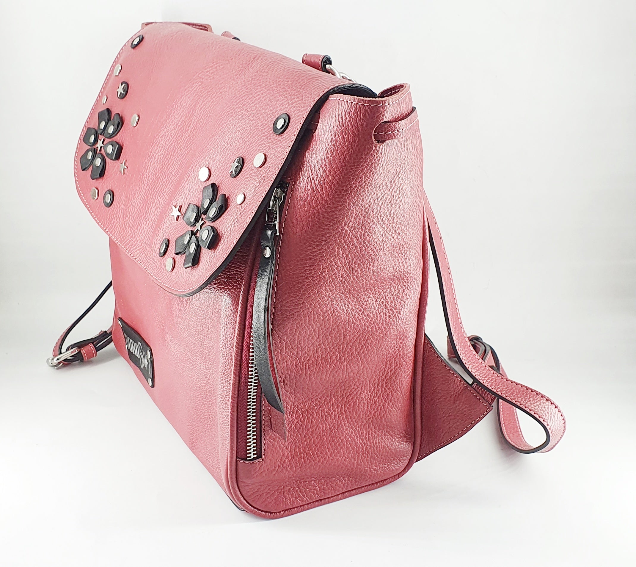 Sumis Soft Leather Backpack T-pink Color