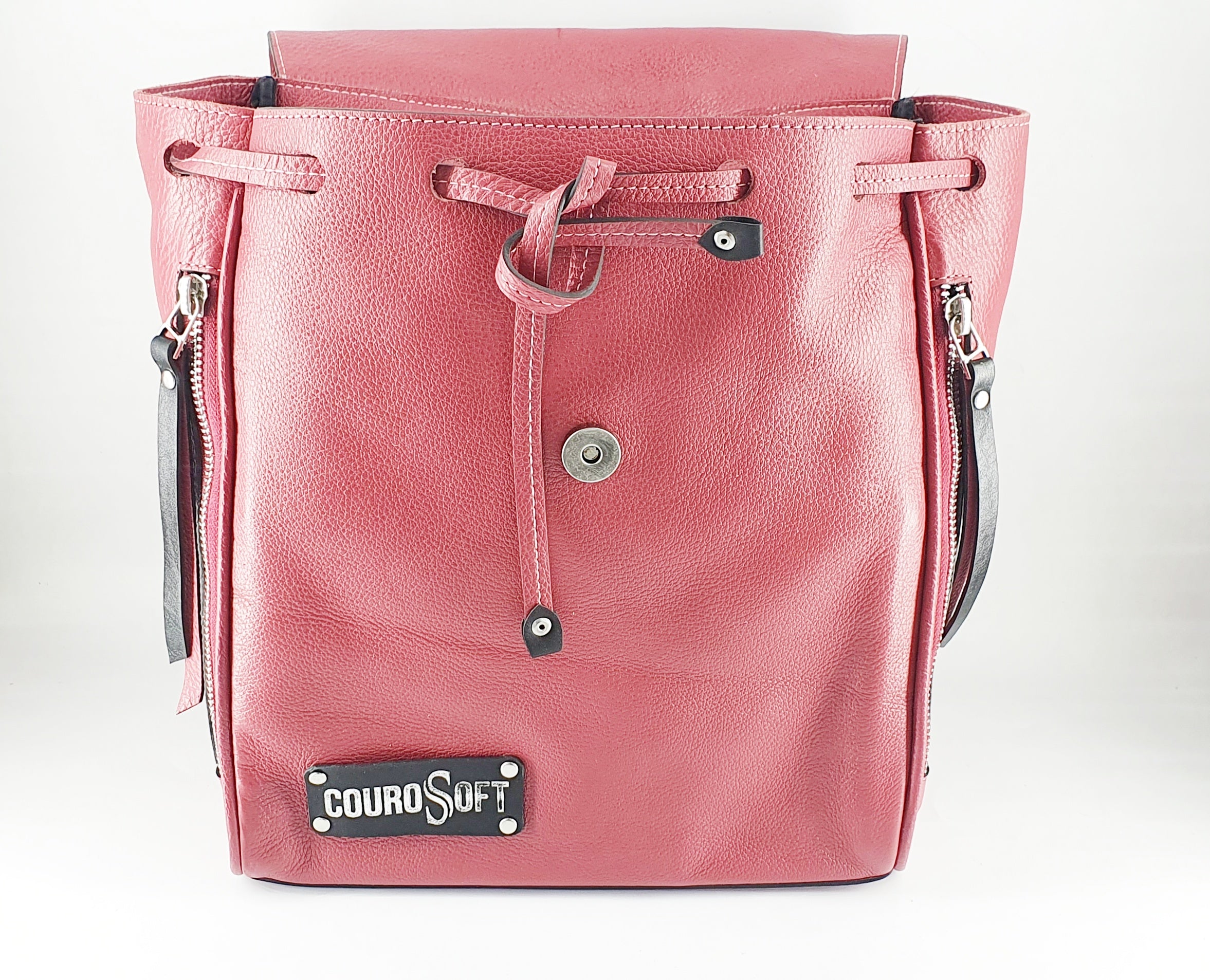 Sumis Soft Leather Backpack T-pink Color