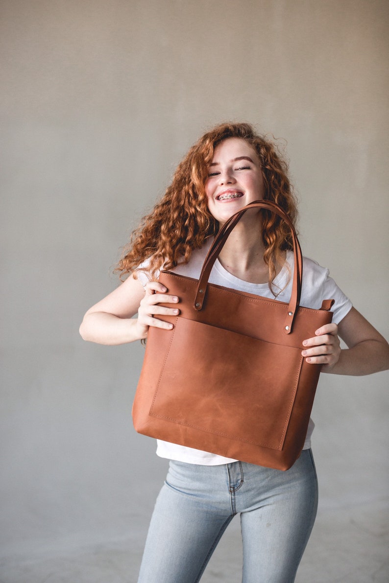 Stylish Brown Leather Handbag